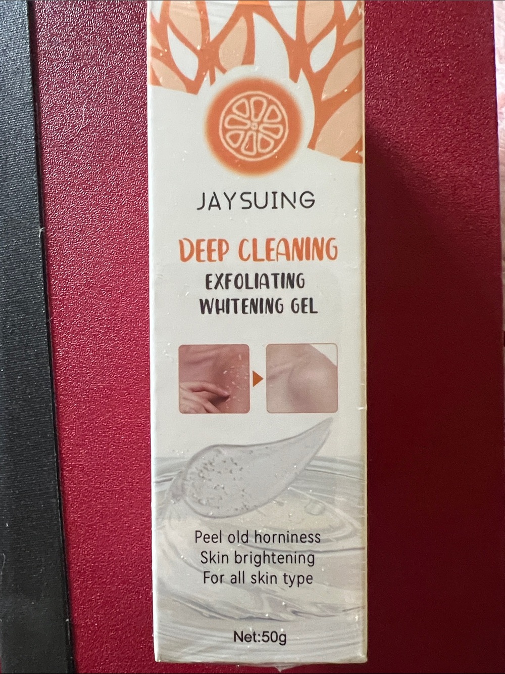 Jaysuing Deep Cleaning Exfoliating Whitening Gel — Peach/Orange